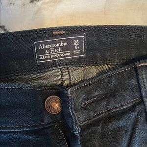 Abercrombie & Fitch Dark Denim Jeans size 28 stretch
